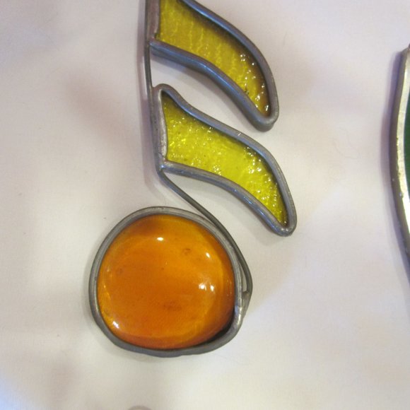 VTG 80'S GLASS SUNCATCHERS SET OF 7 - Picture 2 of 8